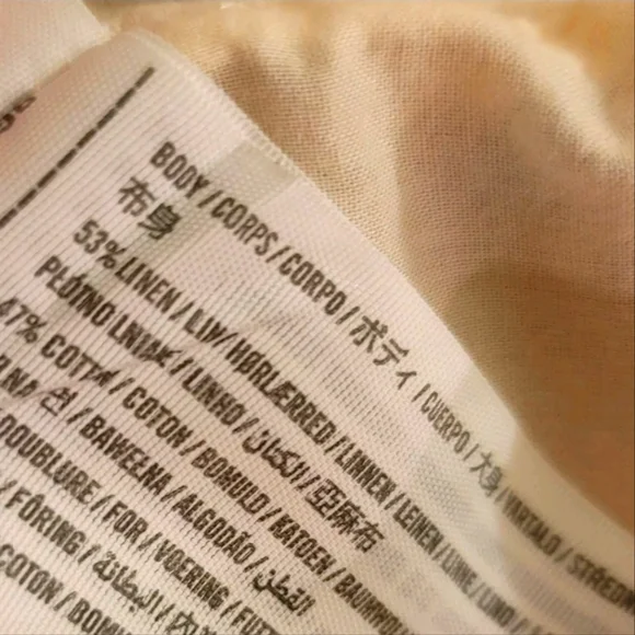 Abercombie & Fitch Linen Floral Slip Dress Square Neck Floral XL - Picture 6 of 8